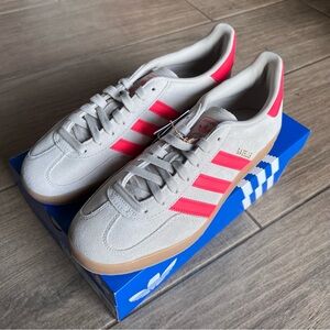 adidas Gray and Pink Sneakers